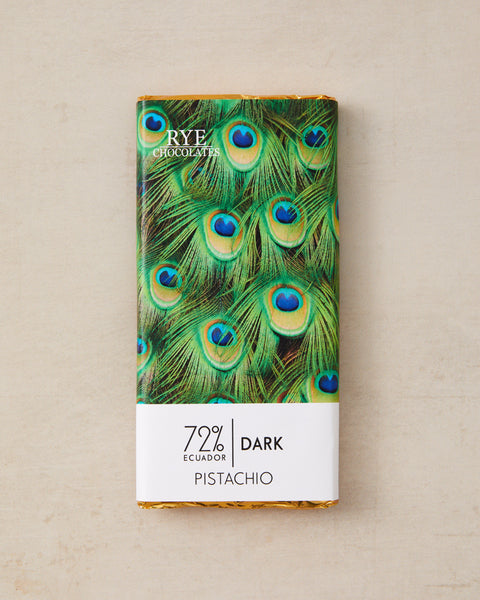 Pistachio Dark Chocolate Bar - 72% Ecuadorian