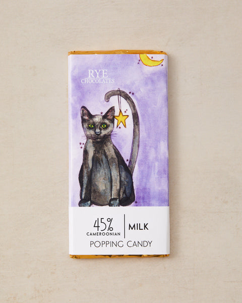 Popping Candy Milk Chocolate Bar - 45% Cameroonian