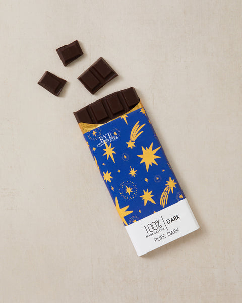 Pure (Very) Dark Chocolate Bar - 100% Madagascan