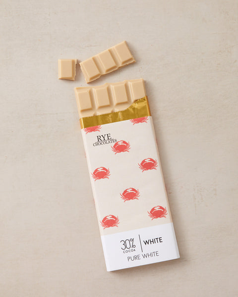 Pure White Chocolate Bar - 30% cocoa