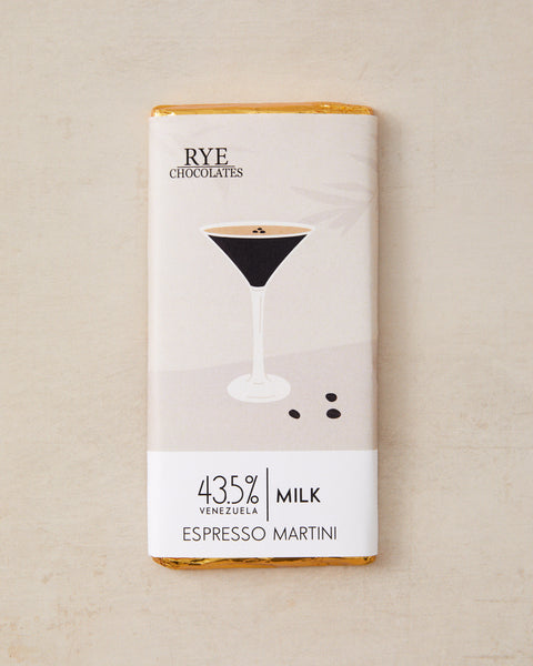 Espresso Martini Chocolate Bar - 43.5% Venezuelan Milk Chocolate