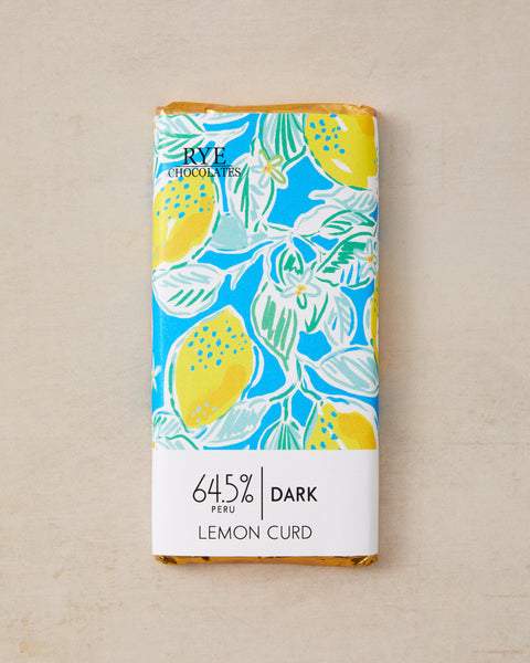 Lemon Curd Dark Chocolate Bar - 64.5% Peruvian