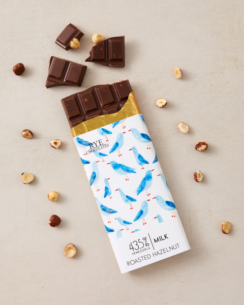 Roasted Hazelnut Milk Chocolate Bar - 43.5% Venezuelan