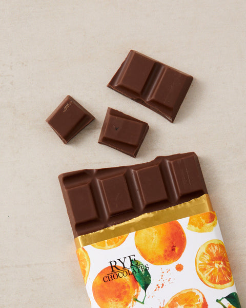 Orange Milk Chocolate Bar - 43.5% Venezuelan
