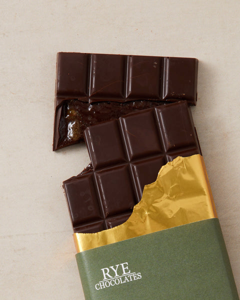 Orange Whisky Marmalade Dark Chocolate Bar - 64.5% Peruvian