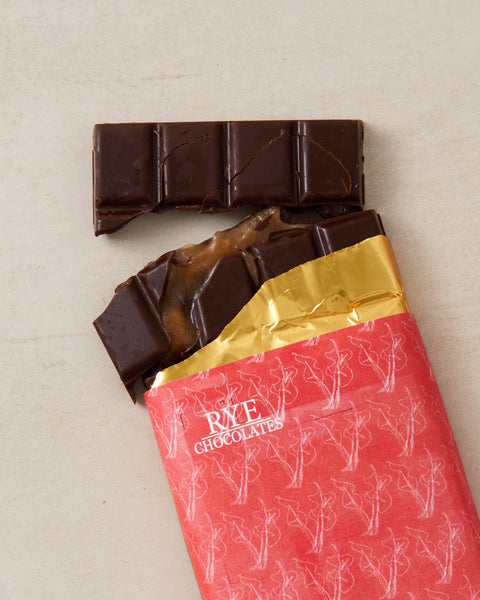 Rhubarb Curd Dark Chocolate Bar - 72% Ecuadorian