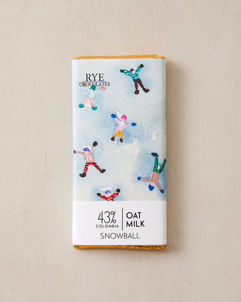 Snowball Oat Milk Chocolate Bar - 43% Colombian Milk Chocolate
