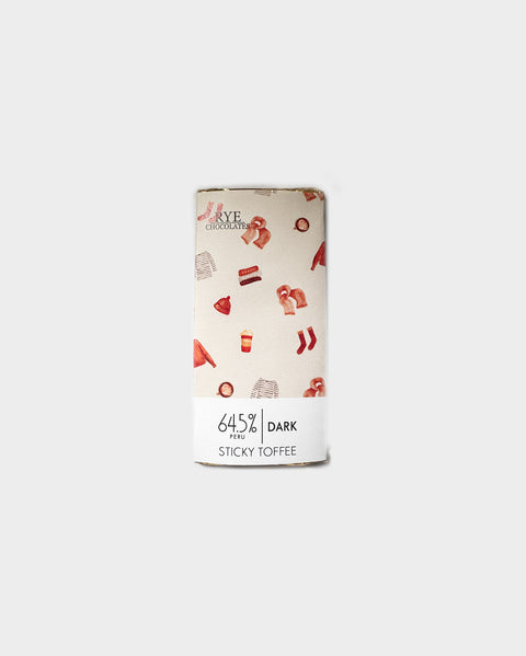 Sticky Toffee Dark Chocolate Bar - 64.5% Peruvian